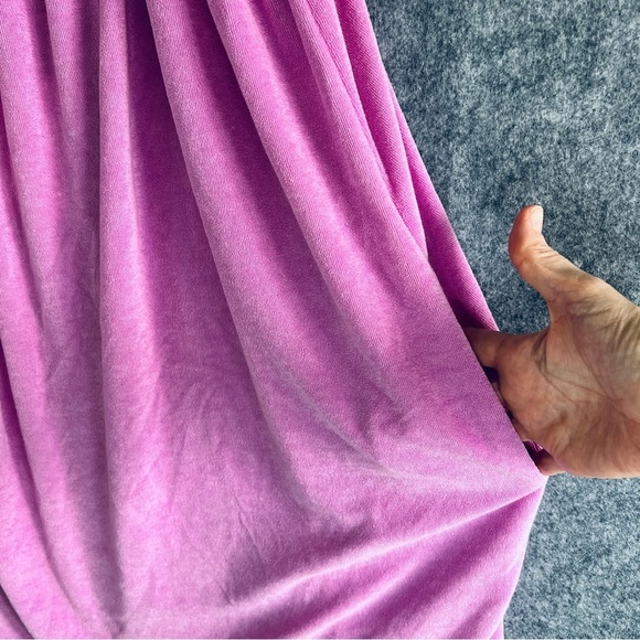 SHOW ME YOUR MUMU Angel Terry Cloth Mini Dress Purple Beach Babe Size Large - Picture 4 of 10